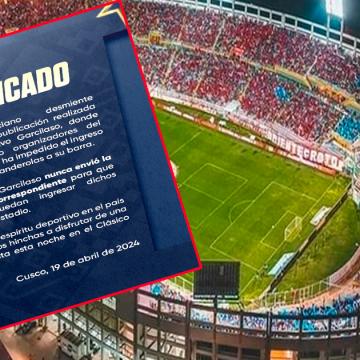 Cienciano le respondió a Deportivo Garcilaso tras acusaciones
