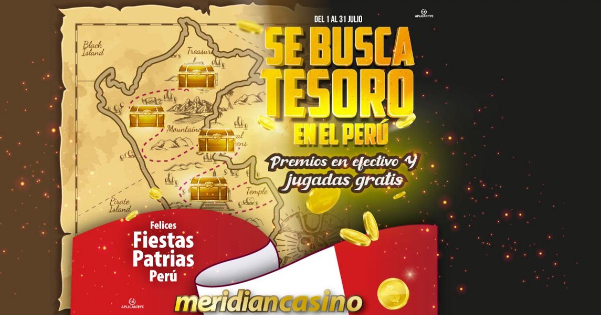 Se busca tesoro en el Perú: ¡Te esperan muchos premios en Meridian Casino!