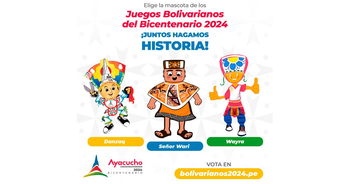 Continúa la votación para elegir a la mascota oficial de Juegos Bolivarianos 2024