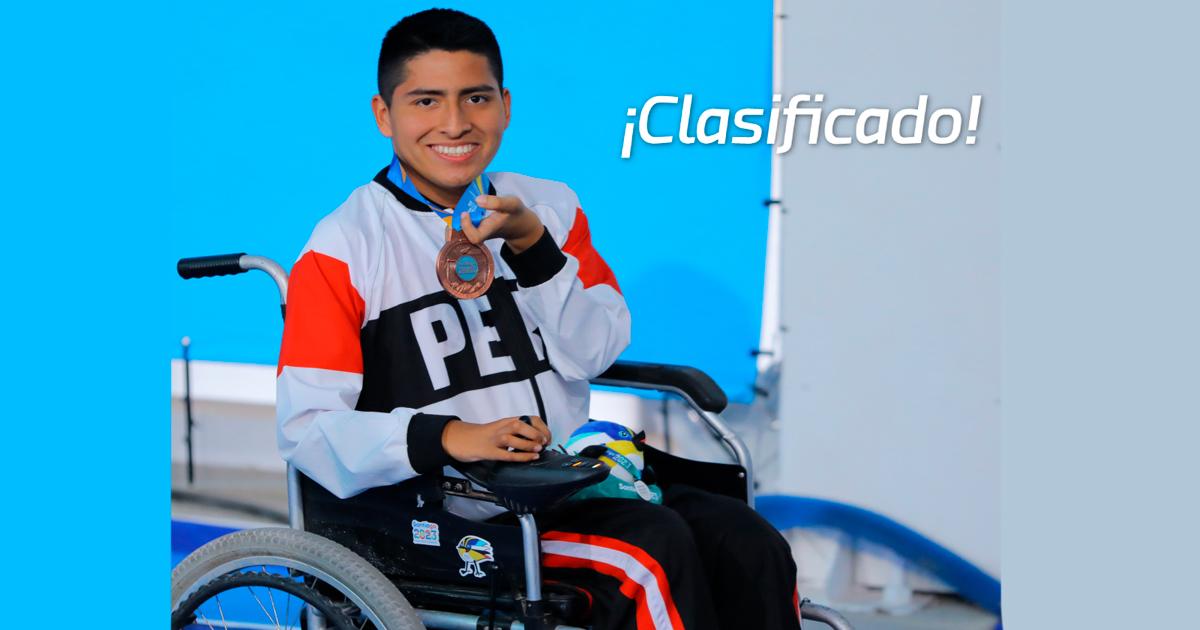 Nadador Rodrigo Santillán clasificó a los Juegos Paraolimpicos Paris 2024 