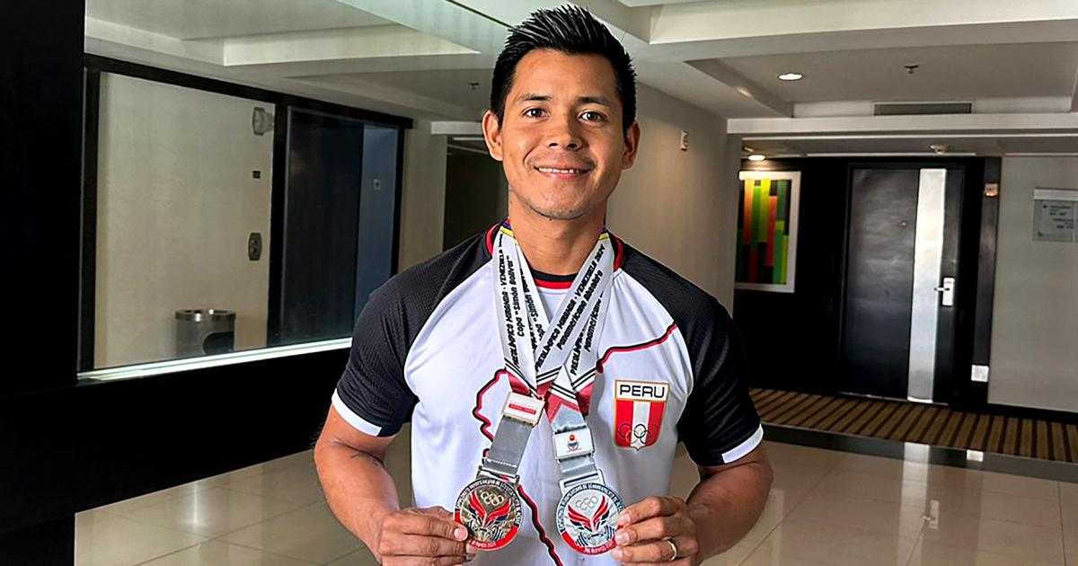 ¡Arriba Perú! Bardalez ganó medallas de oro y plata en Panamericano de Caracas