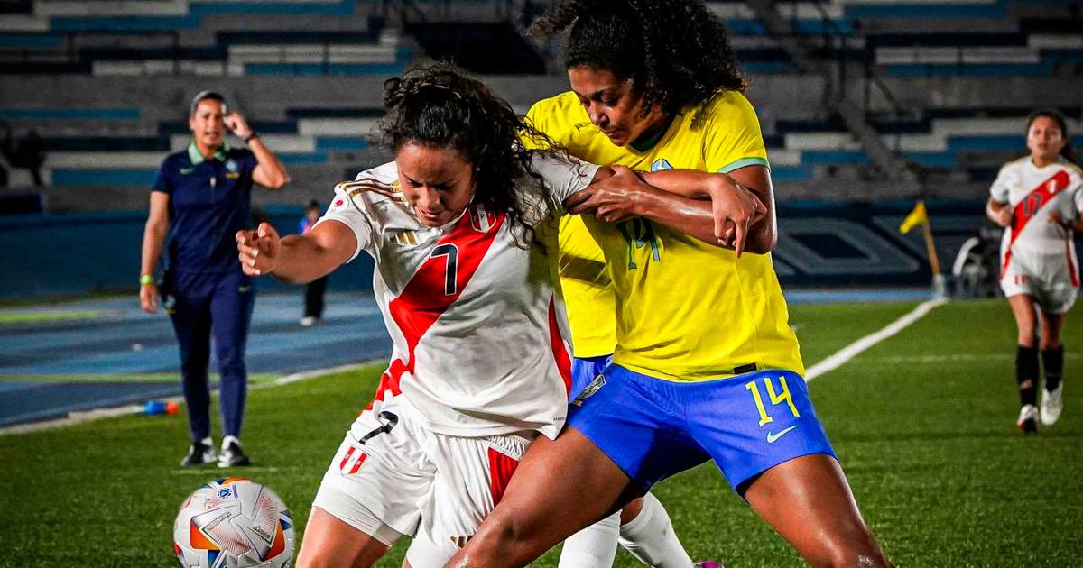 Perú cerró con derrota ante Brasil en Sudamericano femenino U20