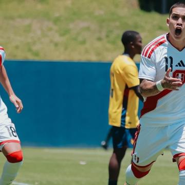 (FOTOS) Perú sub 20 igualó 1-1 ante Ecuador en amistoso