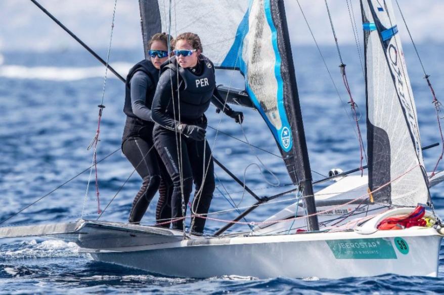 Diana Tudela y Maria Pia van Oordt completaron las carreras 7, 8 y 9 en Tokio 2020