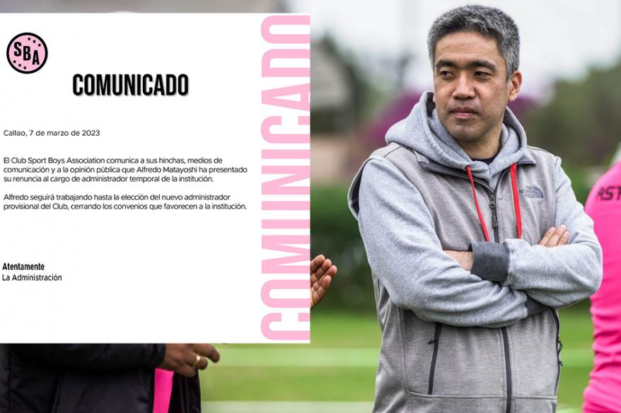 Matayoshi renunció a la administración temporal de Boys