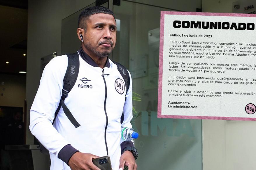 Sport Boys informó que Josimar Atoche será intervenido por lesión