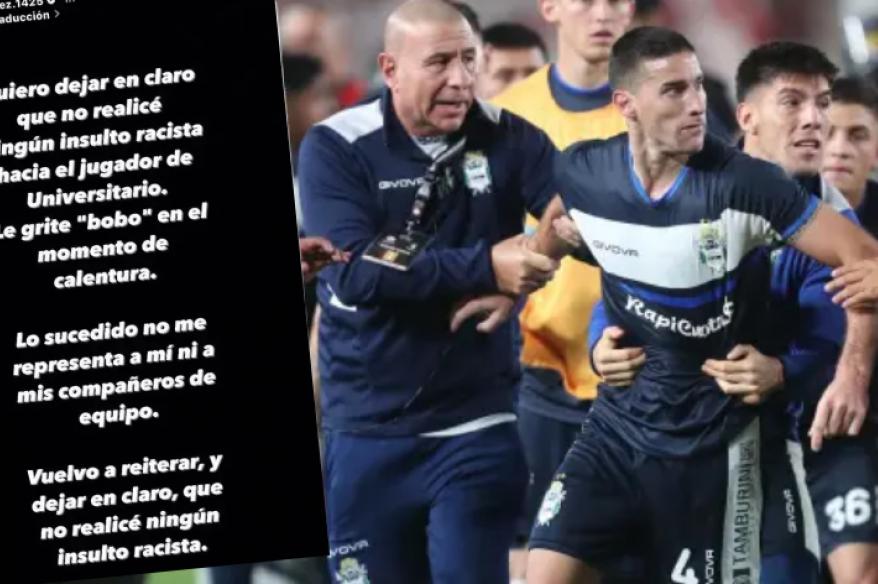 Morales, jugador de Gimnasia: "Quiero dejar en claro que no realicé ningún tipo