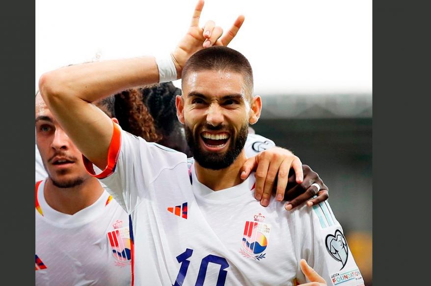 Bélgica derrotó por 1-0 a Azerbaiyán por las eliminatorias de la Euro