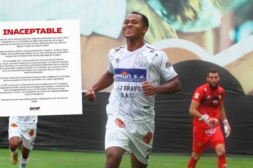 Safap pide sanciones a Santos FC por incumplimiento con Víctor Castrillón