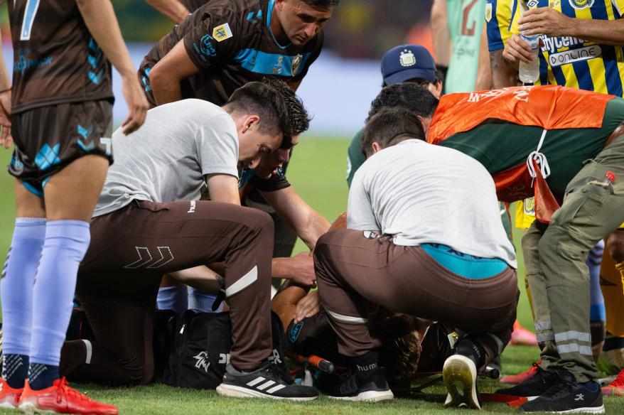 Mateo Pellegrino sufrió la fractura de los huesos de la nariz tras choque en final de Copa Argentina