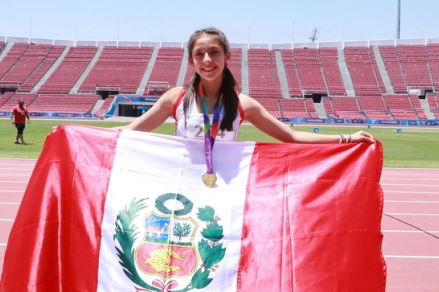 Mariana Saldívar obtuvo la primera medalla de oro en los Juegos Escolares Sudamericanos en Santiago