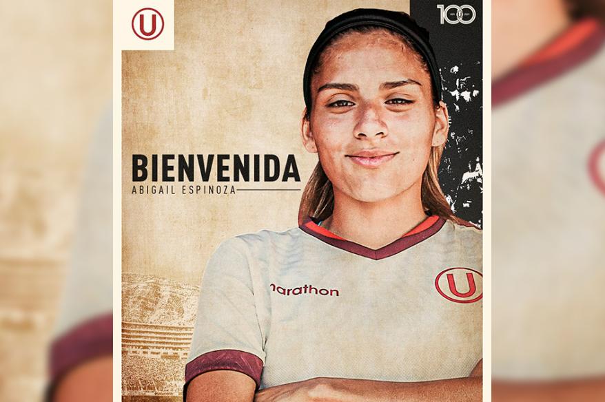 Abigail Espinoza es nueva delantera de Universitario