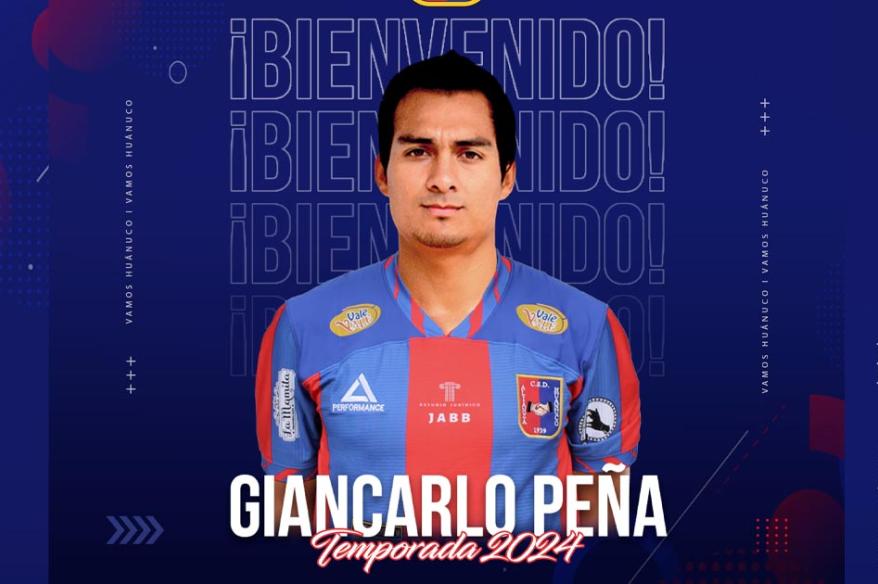 Giancarlo Peña fue anunciado en Alianza UDH