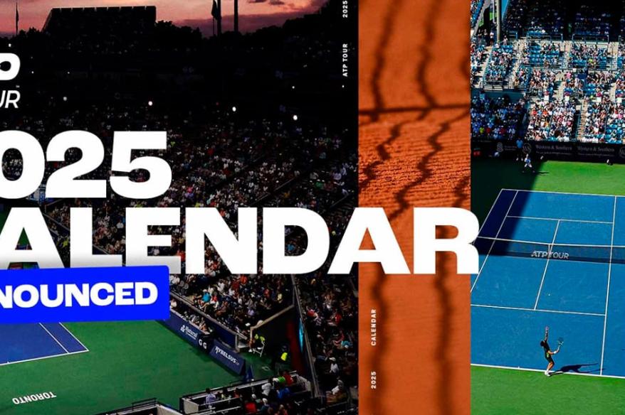 ATP anunció su calendario para la temporada 2025