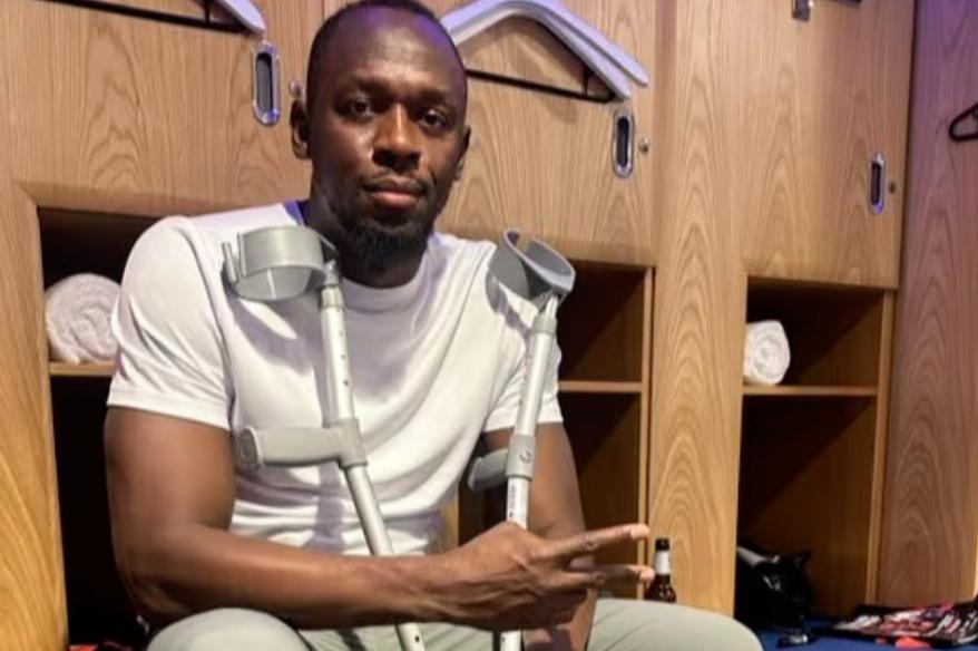 ¡Metió la pata! Bolt se rompió el tendón de Aquiles en partido benéfico