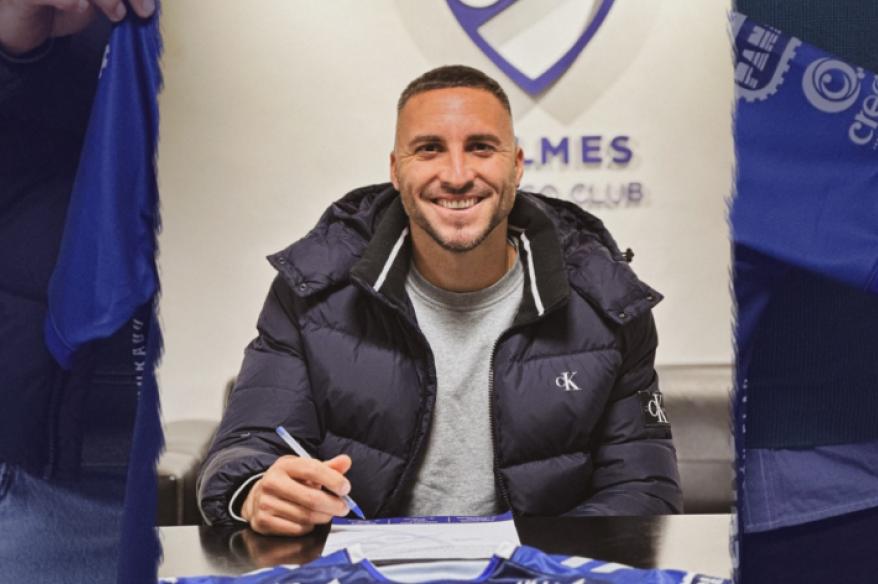 Emanuel Herrera fue presentado como nueva incorporación de Quilmes