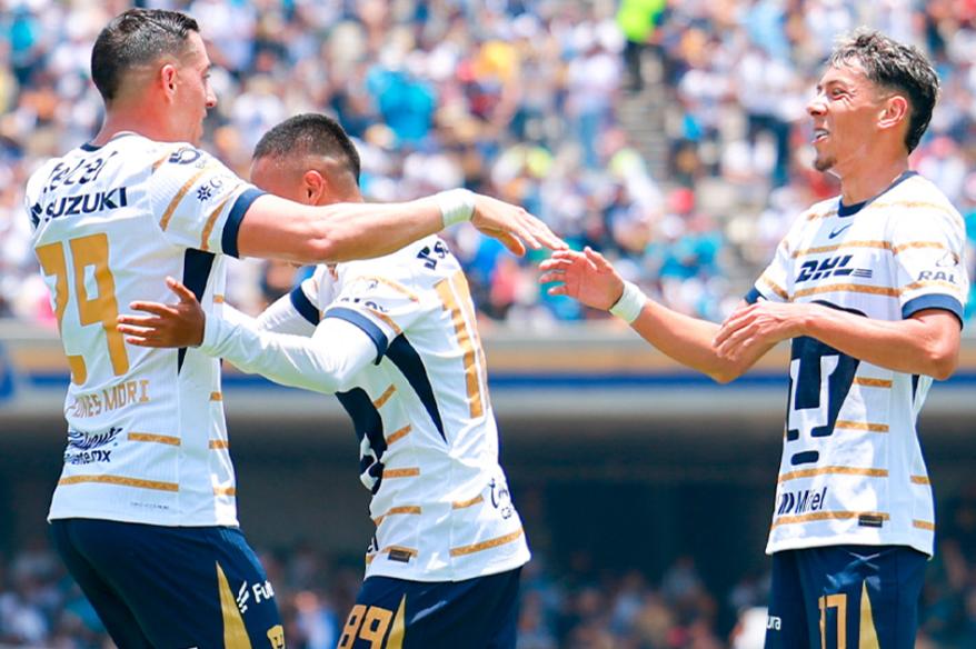 Sin Quispe, Pumas goleó a León en el inicio del Apertura de la Liga MX