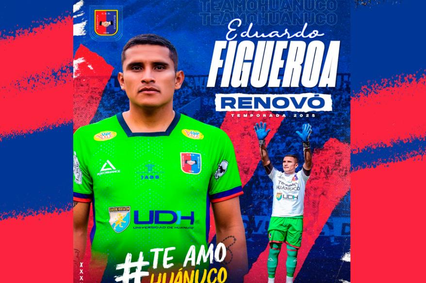 Alianza Universidad anunció la renovación de guardameta Eduardo Figueroa