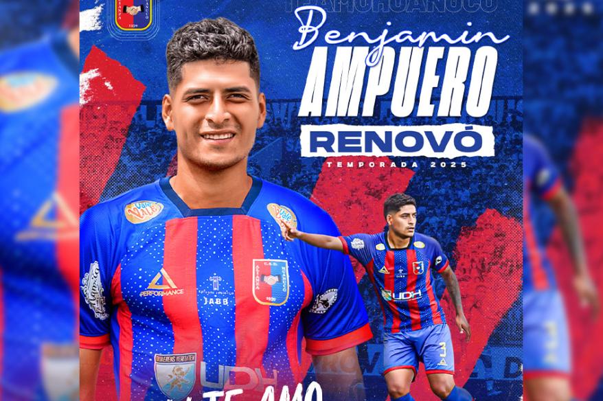 Benjamín Ampuero se queda en Alianza Universidad para el 2025