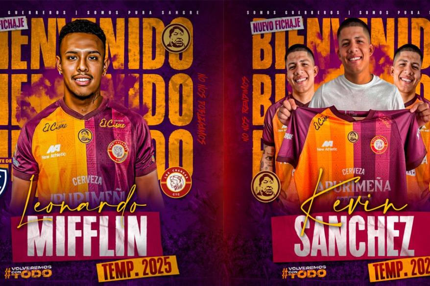 Leonardo Mifflin y Kevin Sánchez se convirtieron en refuerzos de Los Chankas