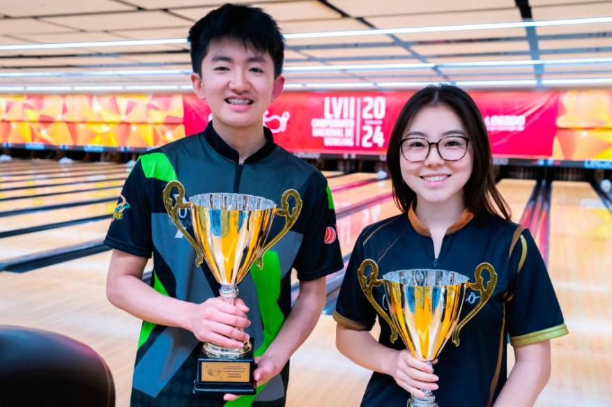 Adrián Tokashiki y Sophie Oshiro se consagran como Campeones Nacionales de Bowling