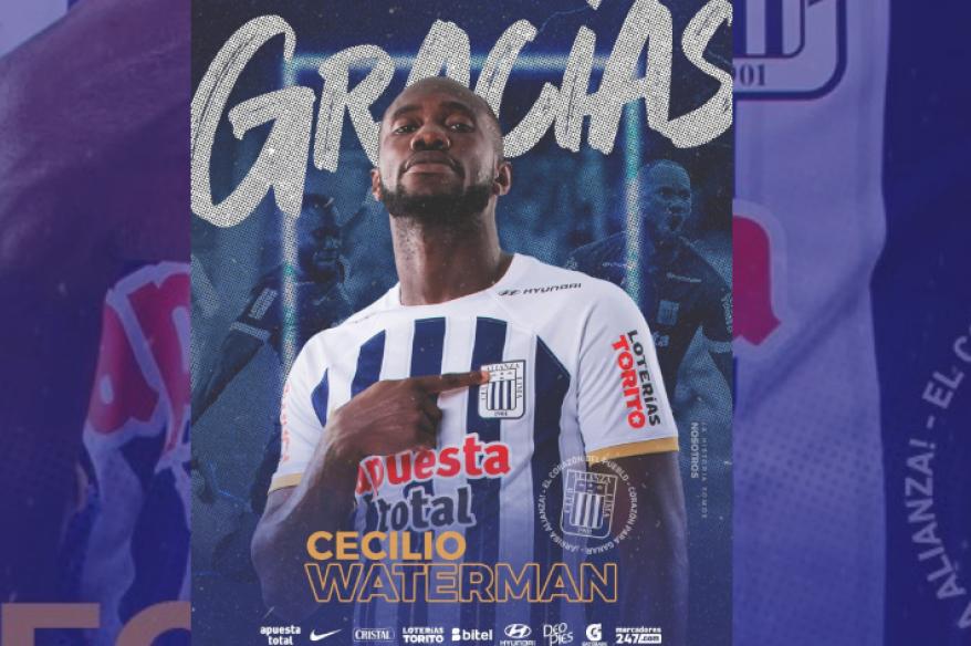 Alianza Lima anunció la salida del delantero Cecilio Waterman