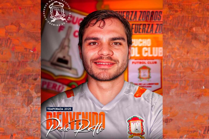 ¡Nueva camiseta! Piero Ratto jugará esta temporada en Ayacucho FC