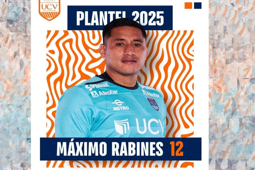 ¡No se va! Arquero Máximo Rabines seguirá en la U. César Vallejo en Liga 2