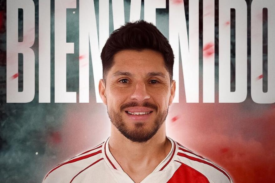 Enzo Pérez fue presentado como nuevo refuerzo de River Plate
