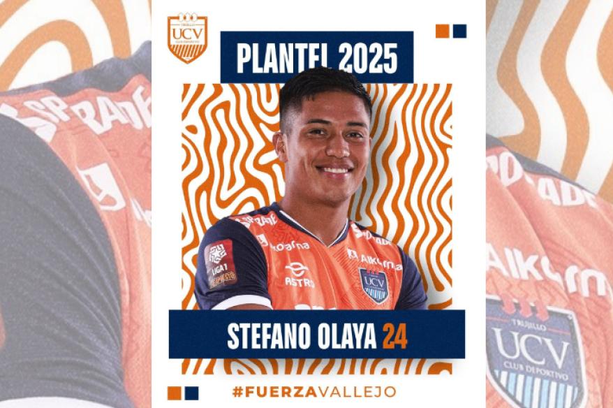 La U. César Vallejo renovó con Stefano Olaya por todo el 2025