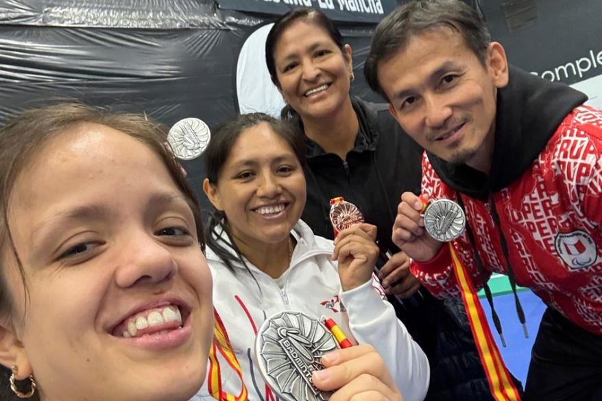 ¡Arriba Perú! Selección de Parabádminton sumó seis medallas en España
