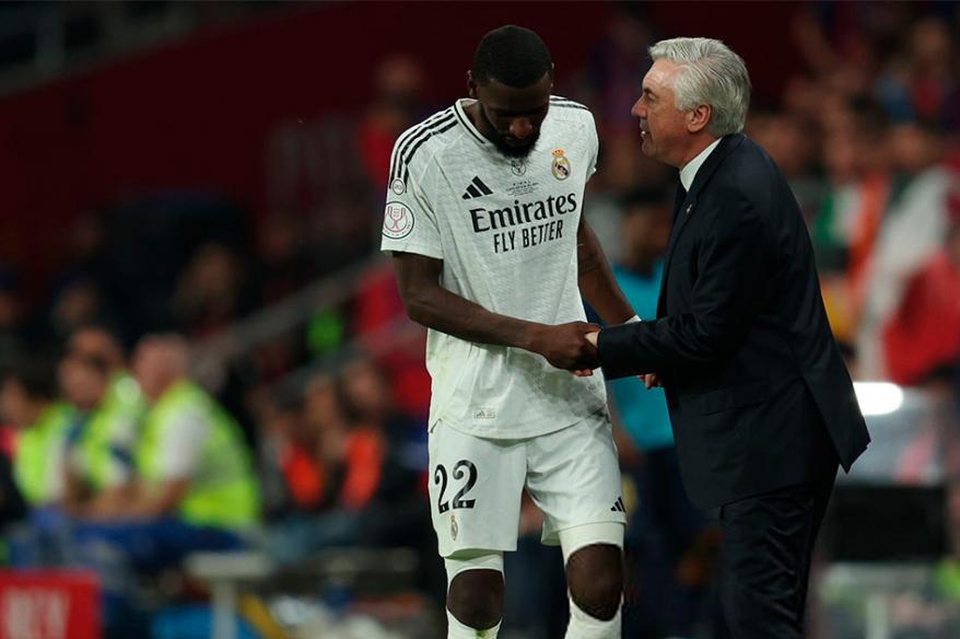 Antonio Rüdiger fue sancionado con seis partidos tras la Copa del Rey
