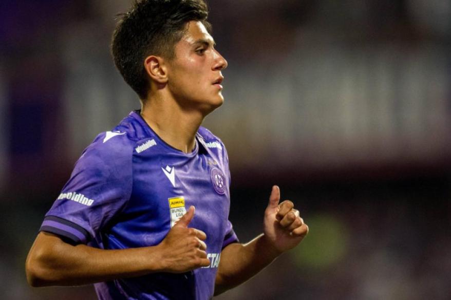 Con Matteo Pérez Vinlöf desde el arranque, Austria Viena cayó ante SK Rapid