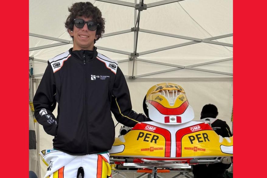 Evald Pérez destacó en su debut en el FIA Karting Academy Trophy que se corrió en Portugal