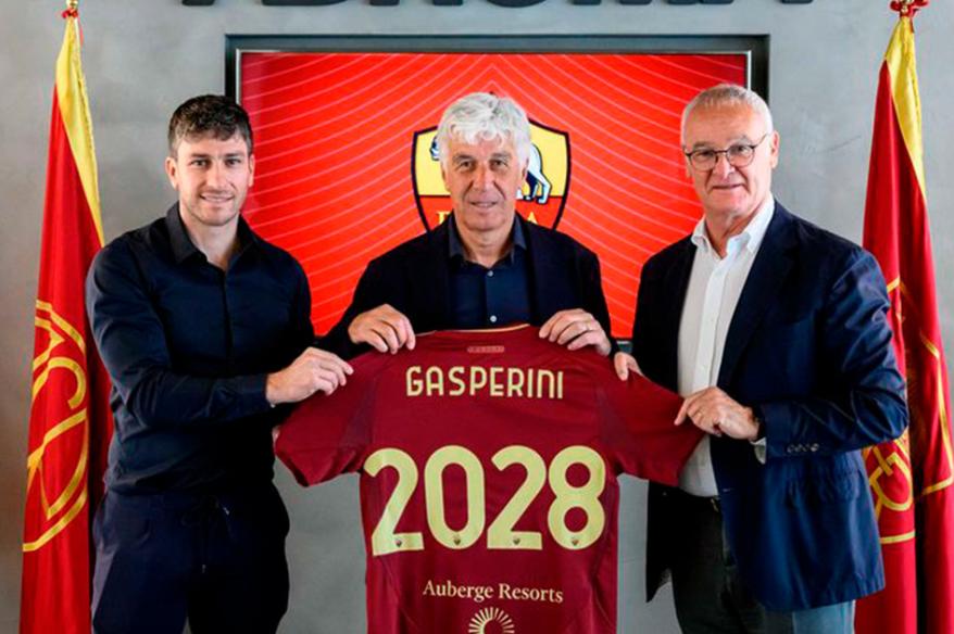 Gian Piero Gasperini fue oficializado como nuevo entrenador de Roma