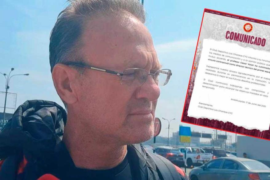 Atención Cristal: César Vaioli dejó de ser DT de Los Chankas