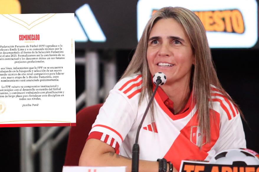 FPF anunció la salida de Emily Lima de la selección peruana femenina
