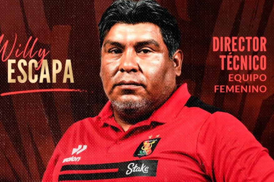 Willy Escapa es nuevo DT de Melgar Femenino
