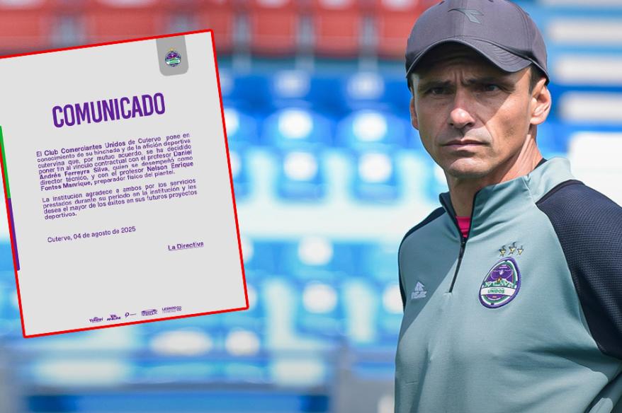 ¡No va más! Daniel Ferreyra no seguirá como DT de Comerciantes Unidos