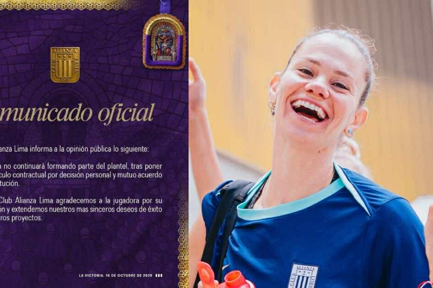 Alianza Lima confirmó salida de la portuguesa Aline Timm