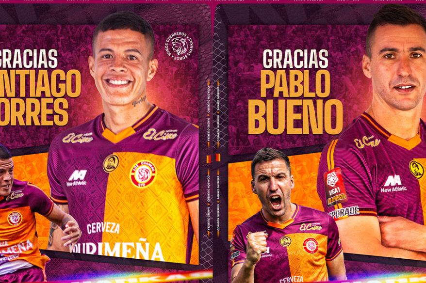Pablo Bueno y Santiago Torres no seguirán en Los Chankas