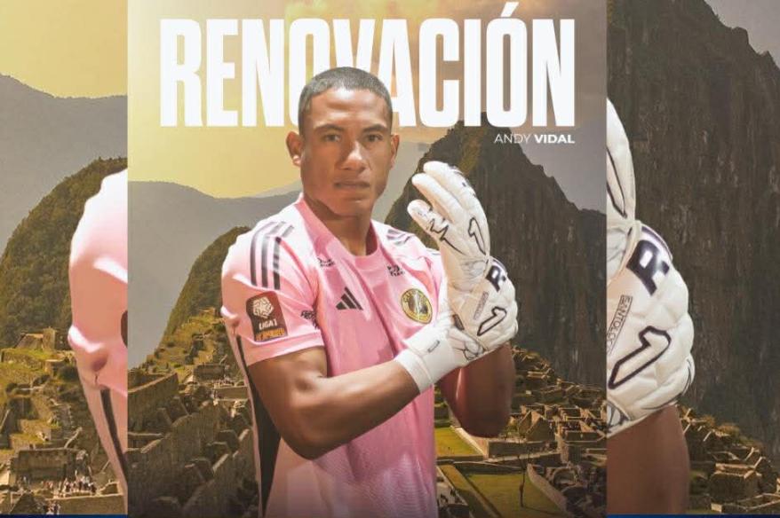 Portero Andy Vidal renovó con Cusco FC