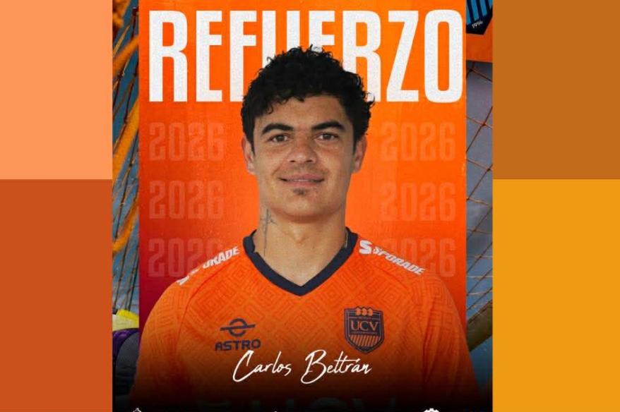 Carlos Beltrán es nuevo refuerzo de la Universidad César Vallejo para la Liga 2 2026
