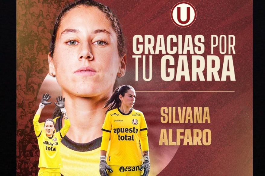 Universitario anunció la salida de Silvana Alfaro