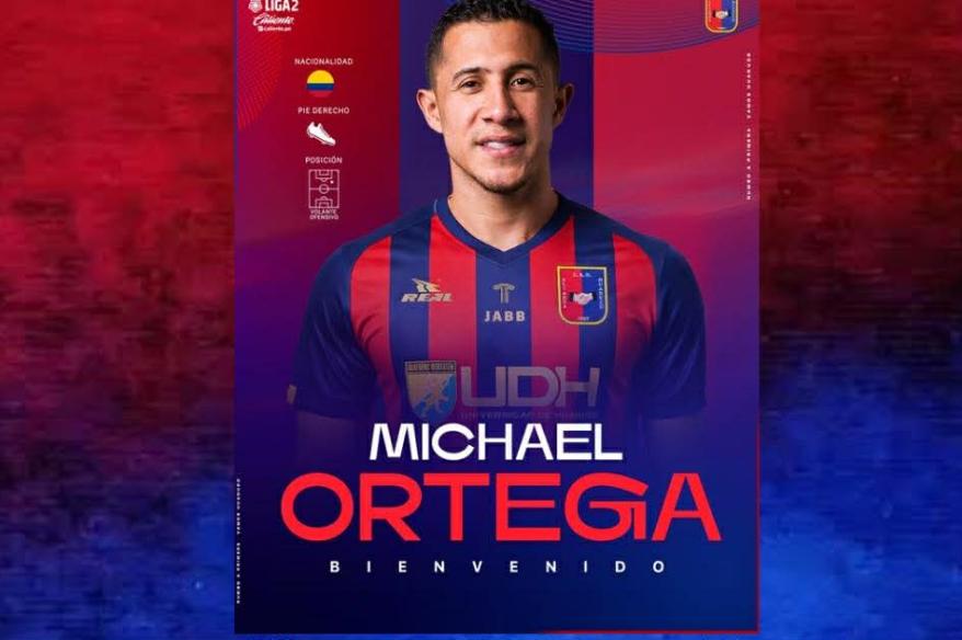 Colombiano Michael Ortega es nuevo refuerzo de Alianza UDH para Liga 2