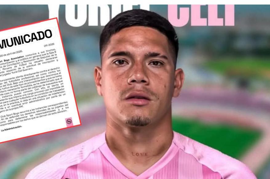 Sport Boys cuestionó fallo de la FPF por caso Yuriel Celi y anuncia acciones legales