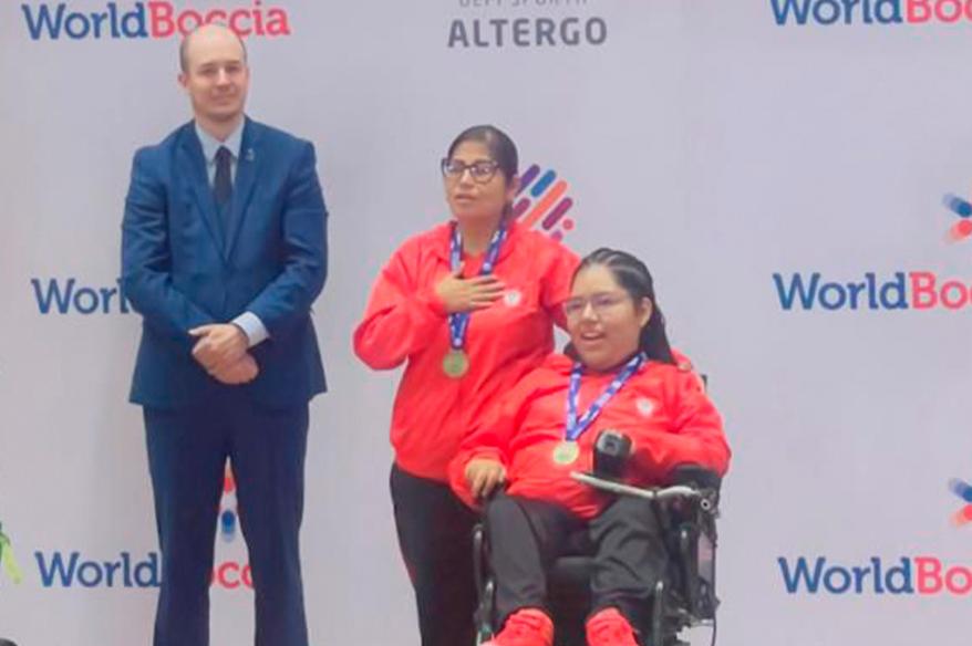 Niurka Callupe se coronó tricampeona de la Copa Mundial de Boccia