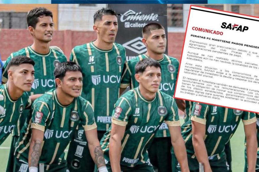 SAFAP exige a Piratas FC regularizar deuda con sus futbolistas