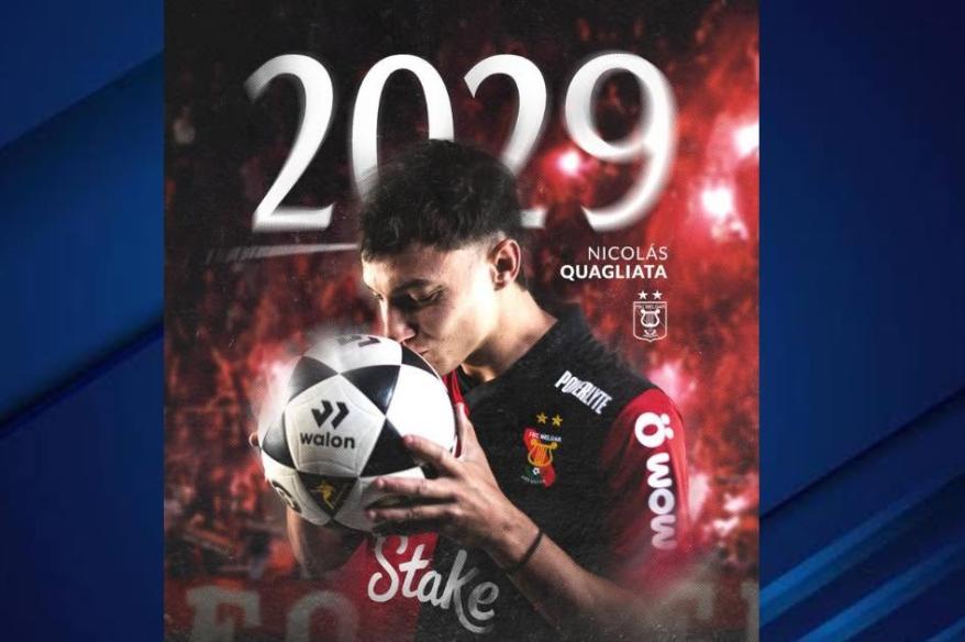 Aseguró a su '10': FBC Melgar extendió vínculo con Nicolás Quagliata hasta 2029