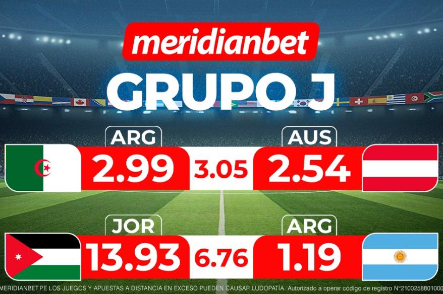 ¡Juega en la Fecha 3 del Grupo J del Torneo mundial y gana con la Mundo Mania de Meridianbet!
